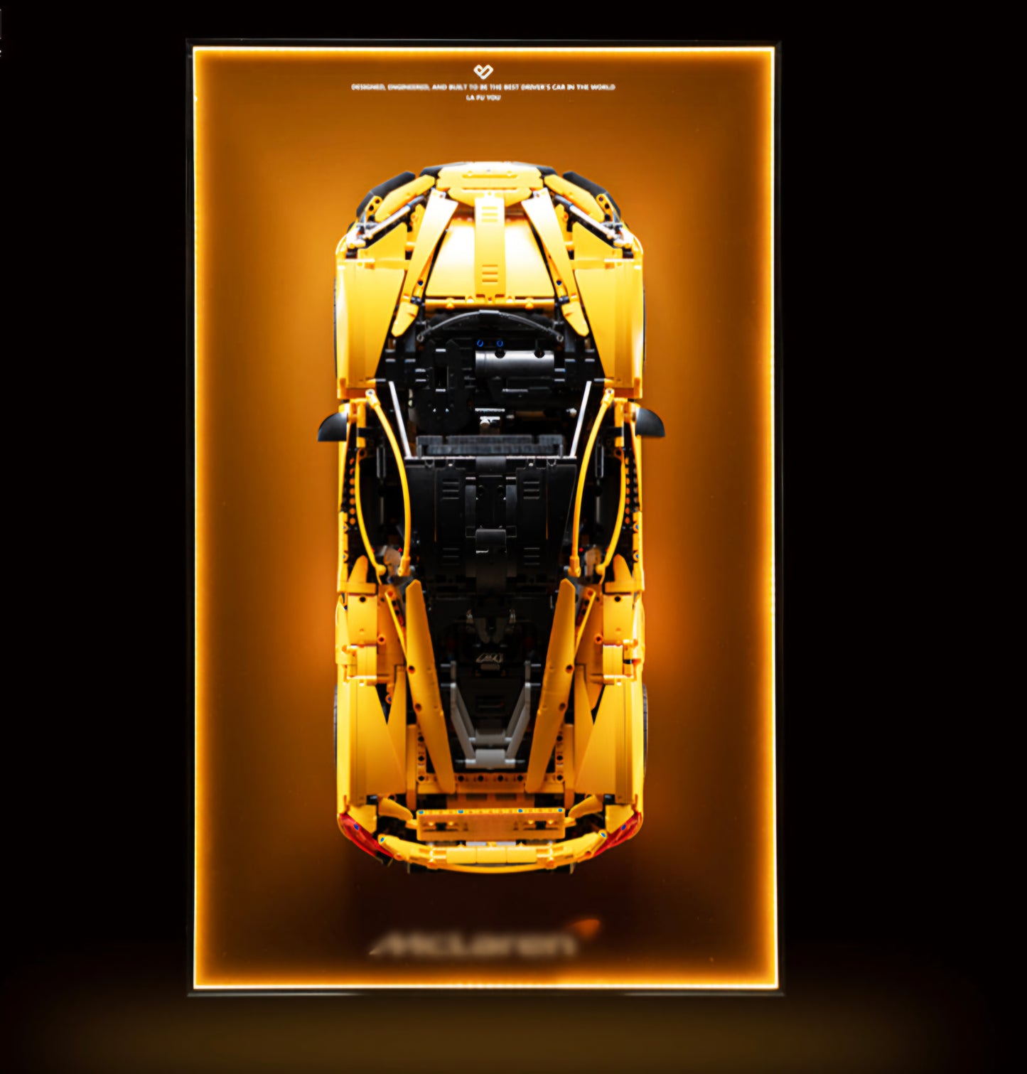Aluminium Alloy 50x80cm Frame & Mclaren P1 1:8 scale (car fully assembled)