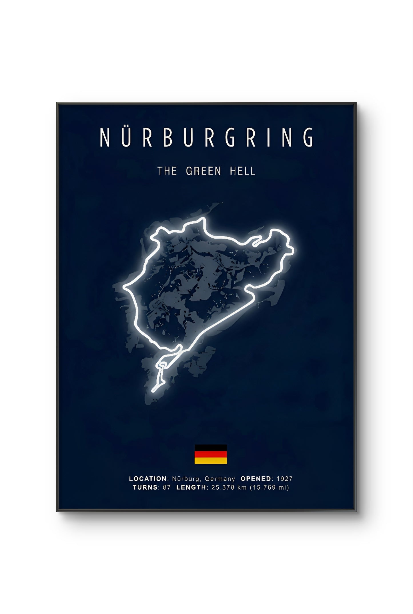 Nürburgring 3D racetrack 40X60cm
