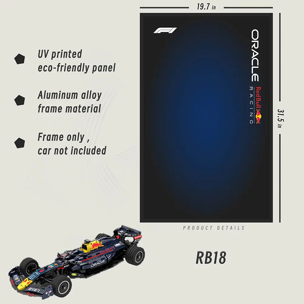 Aluminium Alloy 50x80cm frame designed for Red bull F1 1:8 scale (car not included)