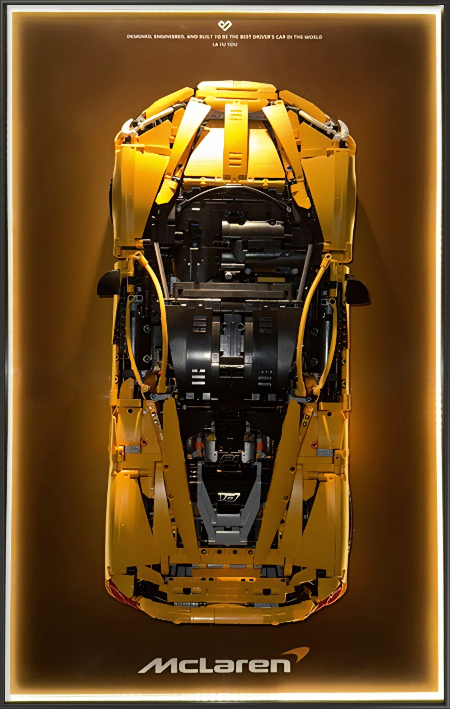 Aluminium Alloy 50x80cm Frame & Mclaren P1 1:8 scale (car fully assembled)