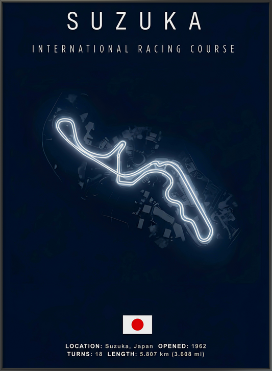 Suzuka 3D racetrack 40X60cm
