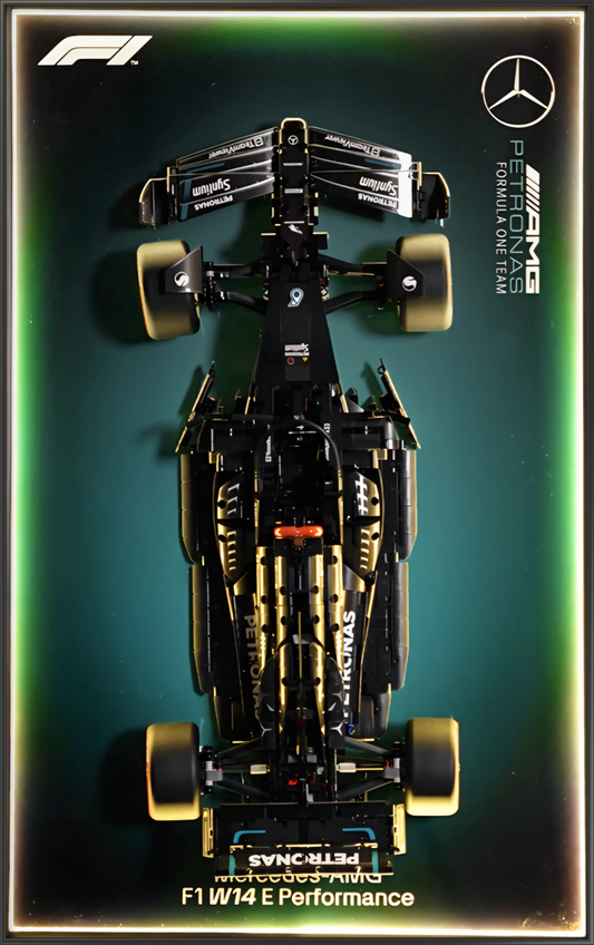 Aluminium Alloy 50x80cm Frame designed for Mercedes F1 1:8 scale (car not included)