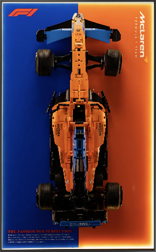 Aluminium Alloy 50x80cm Frame designed for Mclaren F1 1:8 scale (car not included)