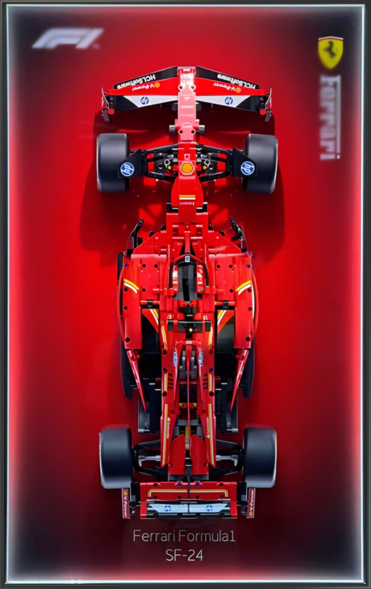 Aluminium Alloy 50x80cm Frame designed for Ferrari SF-24 F1 1:8 scale ( car not included)