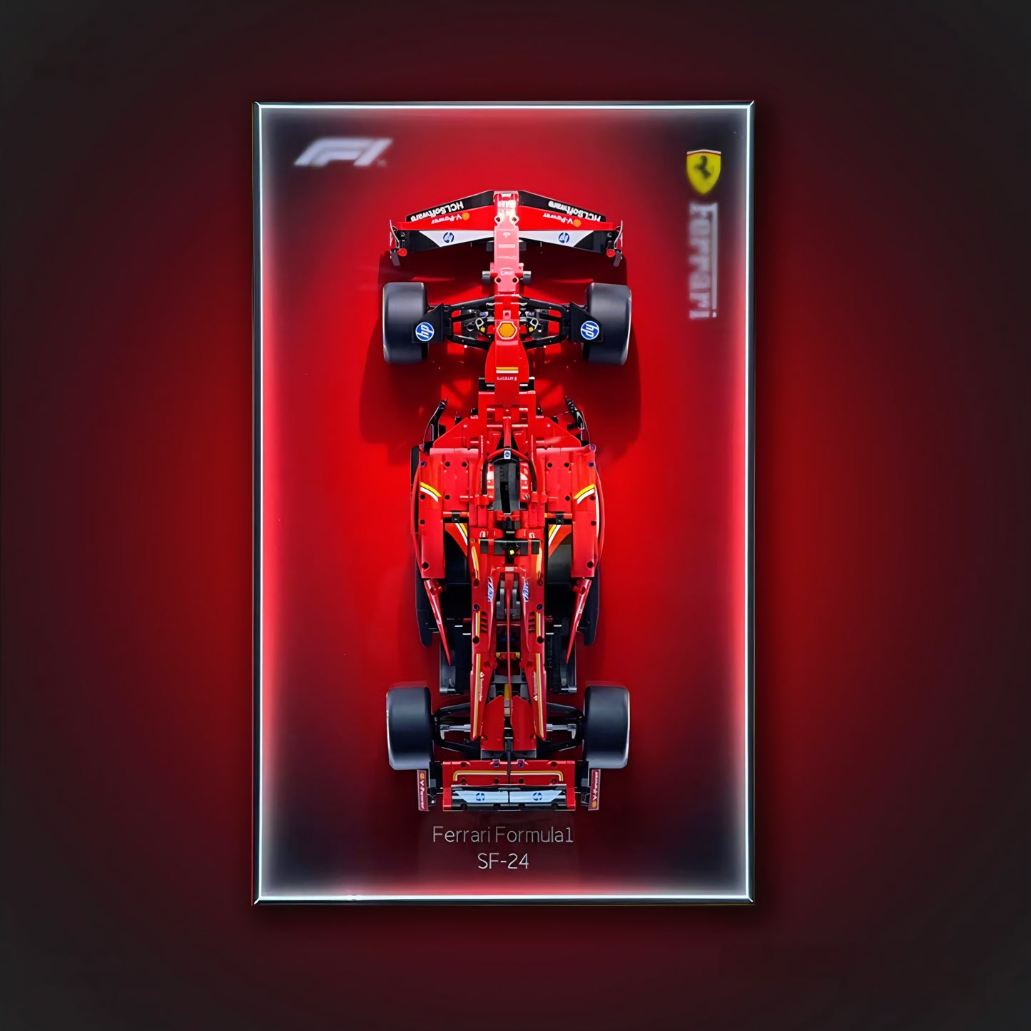 Aluminium Alloy 50x80cm Frame designed for Ferrari SF-24 F1 1:8 scale ( car not included)